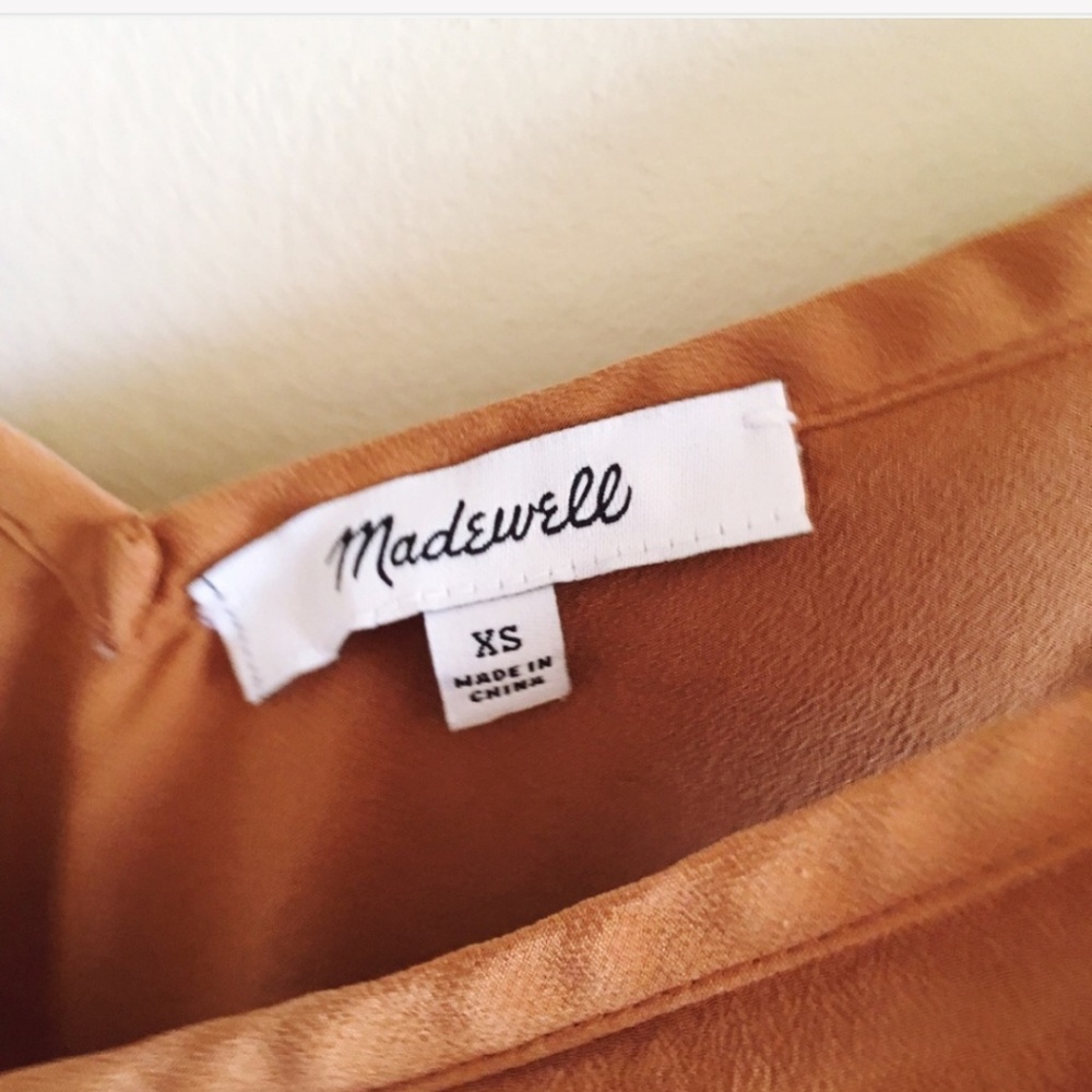 Madewell Silk Akorn Cami tank Drape Cold Shoulder - Picture 5 of 5